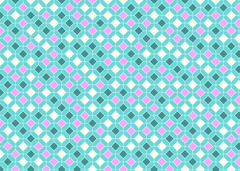 幾何学的なタイル模様 背景