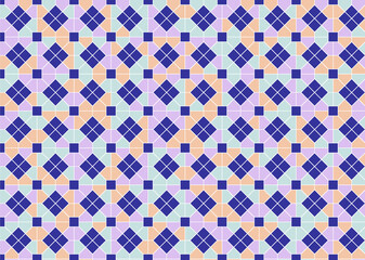 幾何学的なタイル模様 背景