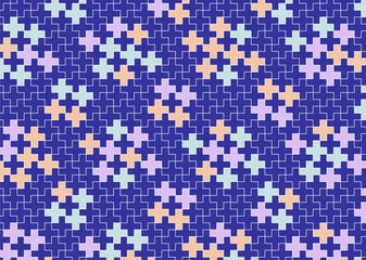 幾何学的なタイル模様 背景