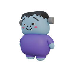 Cute Halloween Monster Character for Spooky Season Celebrations