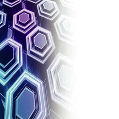 Abstract hexagonal pattern background with a modern, futuristic design and geometric shapes.