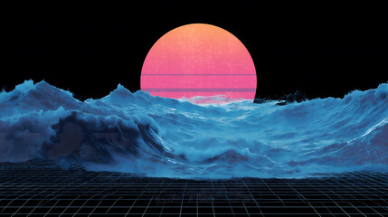 Synth Sunset Sea
