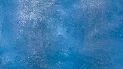 Analog material with blue brushstrokes texture, light blue background material, hand painted background in watercolor, banner