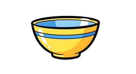 Cartoon Bowl Vector Illustration