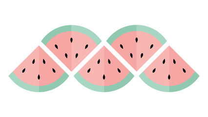 Simple watermelon vector illustration