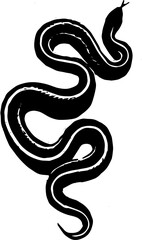 black snake vector illustration