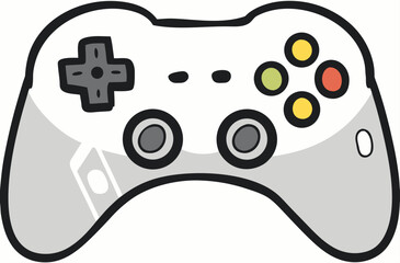 Gamepad icon. Game controller silhouette vector, Video game controller 
