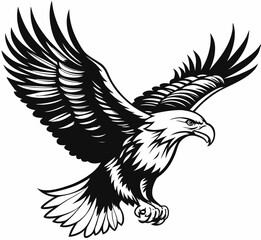 Eagle vector illustration design, flaying eagle 
