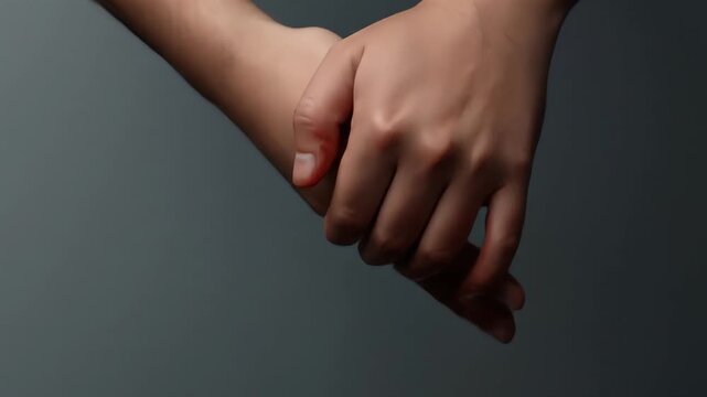 Close-up View of Injured Hands, Exploring Pain, Resilience and Recovery Journey
