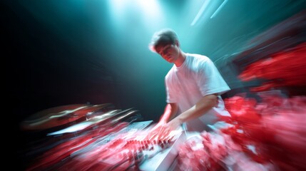 Focusing on Hyperparameters: Deep Learning Engineer in Jupyter Notebook POV with Motion Blur in Minimalistic Set-up