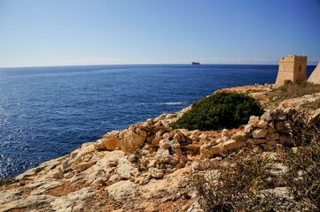 マルタ島ブルーグロットの風景