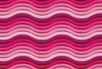 波打った3dの曲線