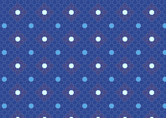 和をイメージしたドット柄 タイル 背景