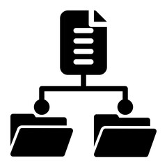 Copy Duplication Replication (Solid Icon Style)