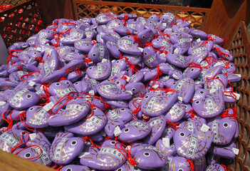 川越氷川神社　鯛のおみくじ