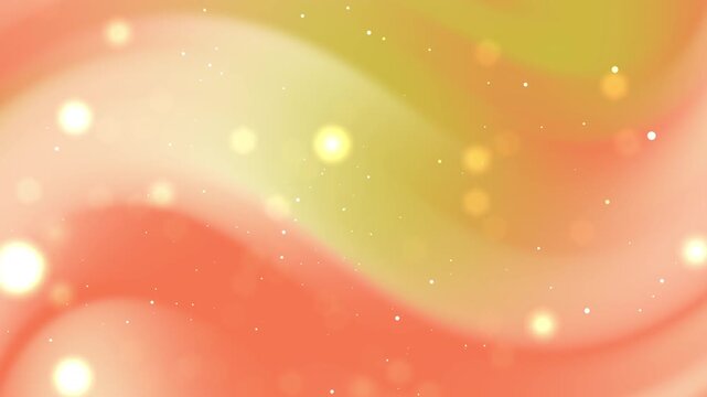 Animated abstract waves gold and pink glitter background sparkles. Suitable for backgrounds, wallpapers, digital art, design projects, or social media.