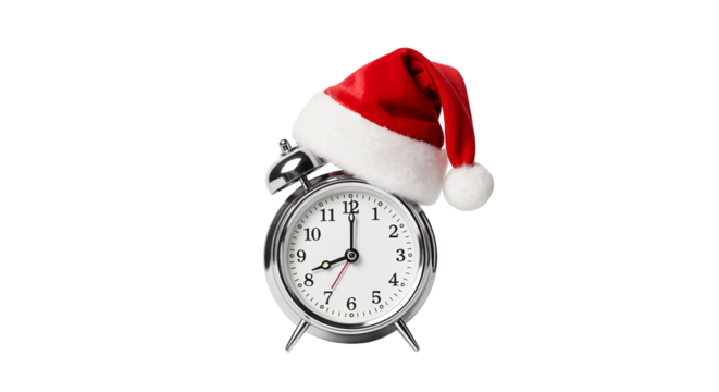 Retro Santa Alarm Clock: Time for Christmas
