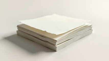 Blank paper with solid color background