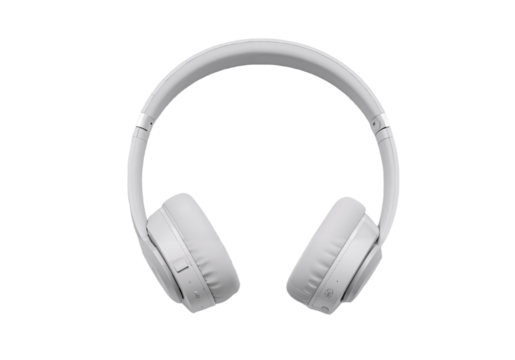 White Headphones Immersive Sound Experience for Music and Calls - Comfortable Over-Ear Design
