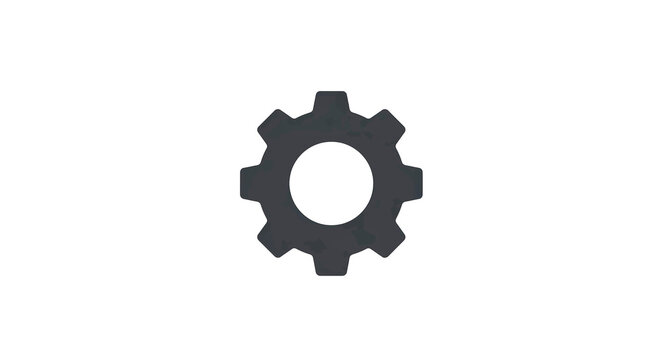 Custom Settings Gear Icon Isolated