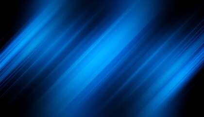 Abstract diagonal streaks of bright blue on dark background
