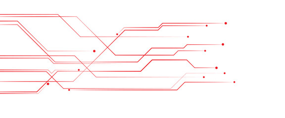 Vectors Abstract connecting red lines and dots. Social networking, network connection and global communication technology background
