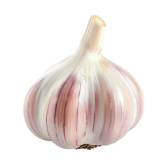 Piece of Garlic isolate on transparency background