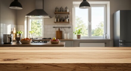 Fototapeta premium modern kitchen interior, Ai generate, Ai generative