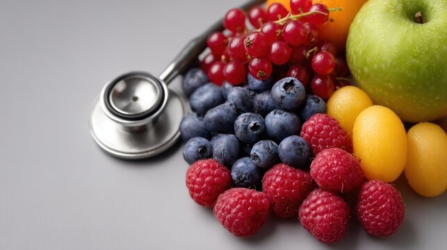 Conceptual representation of nutritional health and medical consultation benefits