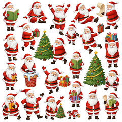 Title: "Santa Delivering Packages: Holiday Logistics Scene"
