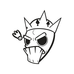 wolf head vector illustration