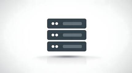 Three stacked dark server racks with digital displays