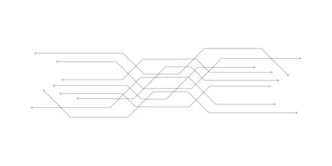 web circuit board techno banner. eps10 vector illustration.