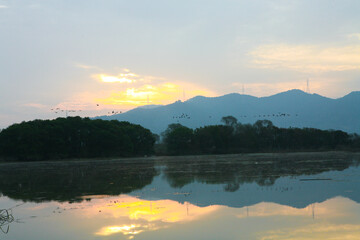 Morning at Junam Reservoir.