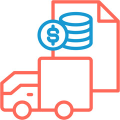 Freight Rates line color icon