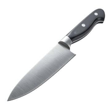 High-quality Chef Knife with Sleek Black Handle and Sharp Blade