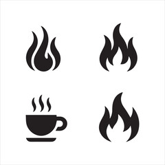 set of fire icons