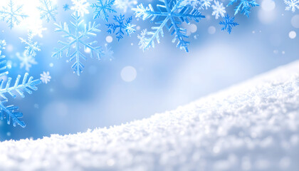 christmas background with snowflakes