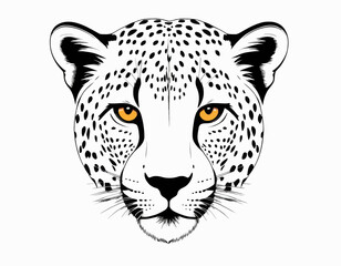 Cheetah Silhouette digital Art, Intricate Powerful and Ready for Print or Web, Sharp Details. Strong Identity. Timeless Design, Symbolize Strength, Courage, Logo, and Leadership