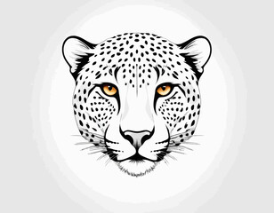Cheetah Silhouette digital Art, Intricate Powerful and Ready for Print or Web, Sharp Details. Strong Identity. Timeless Design, Symbolize Strength, Courage, Logo, and Leadership