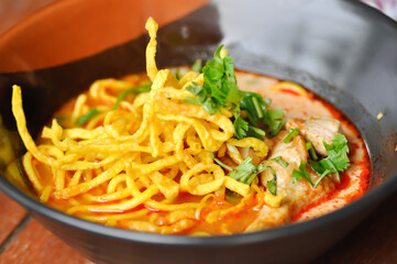 noodles or chicken curry noodles , Thai noodles