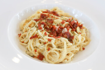 pasta carbonara ,spaghetti or spaghetti carbonara