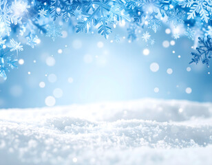 christmas background with snowflakes