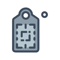 Fototapeta premium Minimalist Style Retail Price Tag Isolated on Black Background