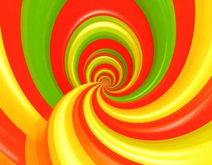 Vibrant spiral design with concentric circles in bright colors