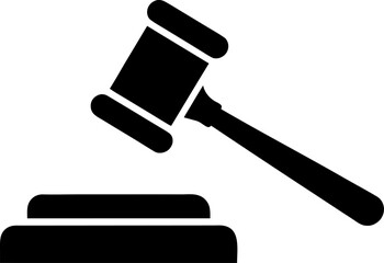 Court or Auction Gavel Icon