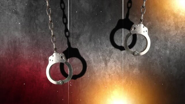 hand culf, handing handculf, chain 