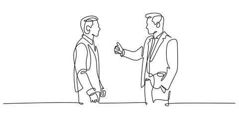 Employee Recognition Line Art with Boss's Thumbs Up Gesture