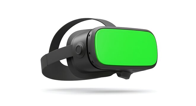 Virtual Reality Headset with Chroma Key Green Screen