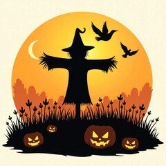 Halloween background with pumpkin and bats, halloween, pumpkin, moon, bat, night, autumn, vector, horror, holiday, spooky, illustration, dark, cat, scary, silhouette, celebration, tree, orange, cartoo